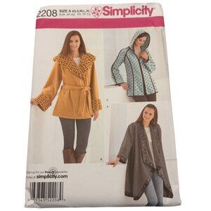 Simplicity 2208 Womens Coat & Jacket Sewing Pattern Size A XS-XL